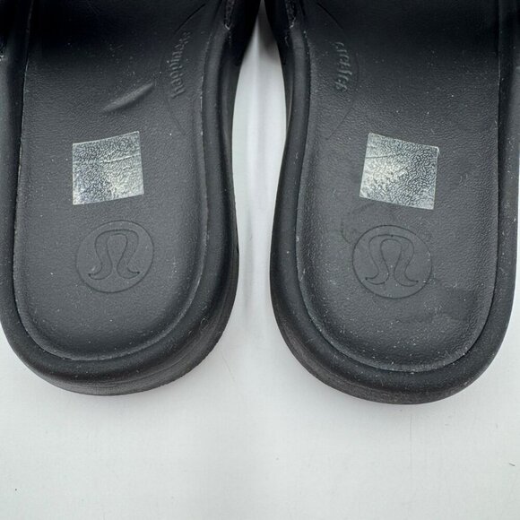 Lululemon Restfeel Womens Size 5 Black Slide Sandals - Picture 2 of 8